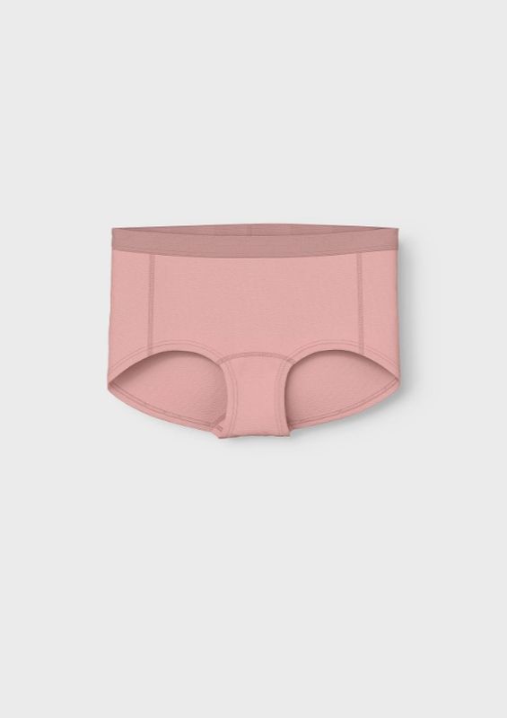 Nkfhipster 3 pk ferskenrosa, lyserosa og lysbeige hipster truser m/blomster